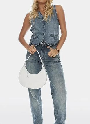 Новая сумка хобо молочного цвета!!!