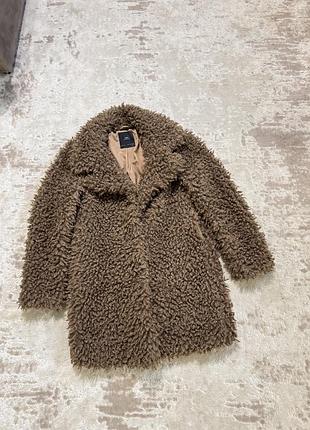 Шуба тедді zara