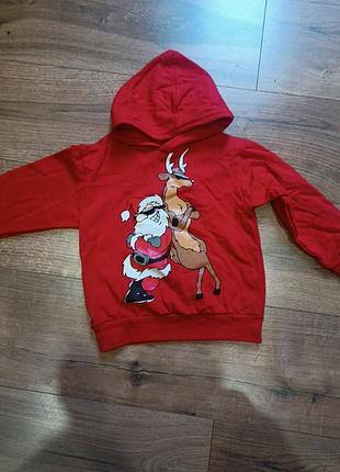 Новорічний реглан толстовка тепла