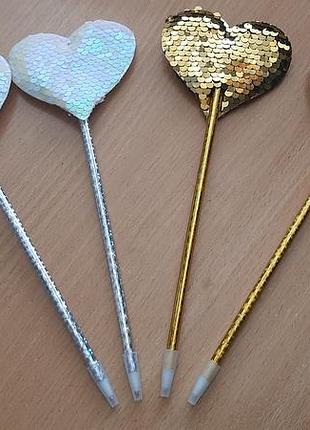 Ручка подарункова паєтки серце. уважно читайте умови пересилки!