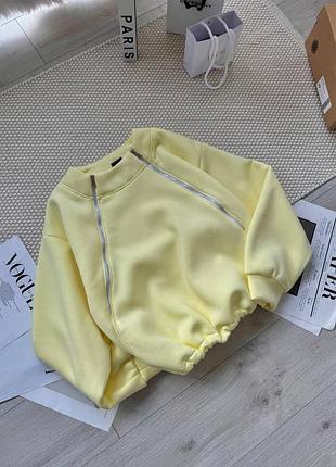 Объемный теплый женский худи с фиксаторами