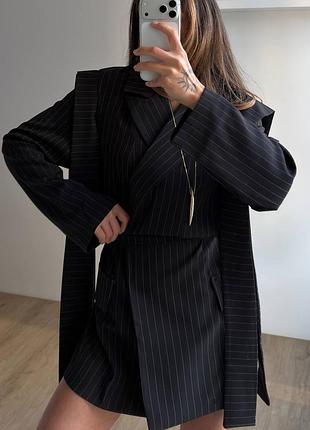Стильный пиджак платье 5