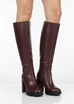 Сапоги зимние кожа