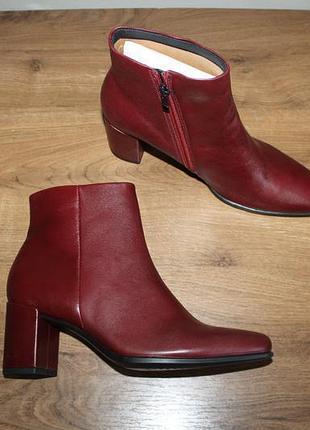 Кожаные ботильоны ecco shape 60 squared 40 размер