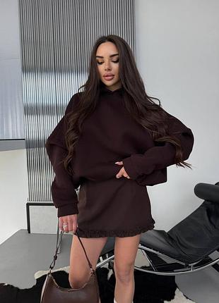 Мини юбка с шортами