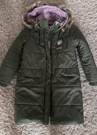 Пальто зимове на дівчинку lenne 140 розмір
