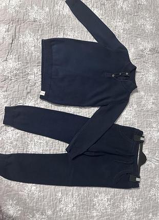 Костюм трикотажний, темно - синій
