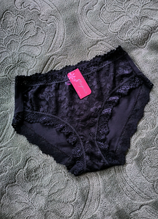 Трусы женские хлопковые с кружевом удобные трусики