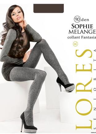 Плотные колготки lores sophie melange 90