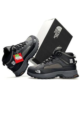 The north face x soukuu glenclyffe fur grey black