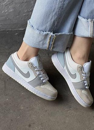 Кроссовки женские nike air jordan 1 low purple 36–45 фиолетовые стильные