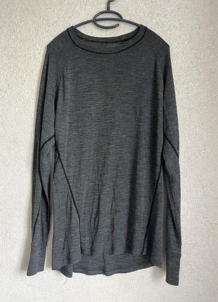 Сіра чоловіча вовняна термокофта л