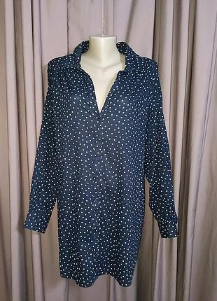 Батистовая рубашка в горошек