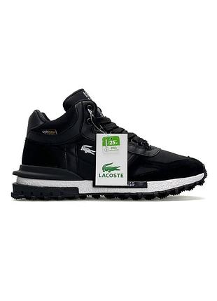 Lacoste elite active high fur black white