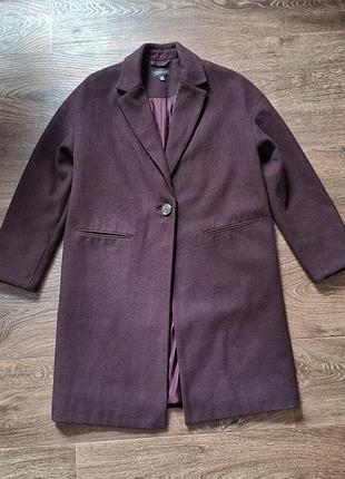 Пальто демисезон с добавлением шерсти в отличном состоянии
