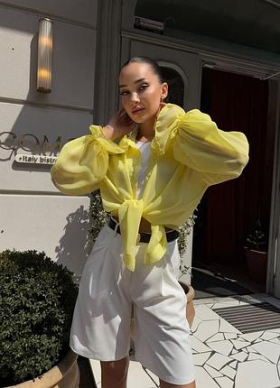 Женская блуза оверсайз, шифон