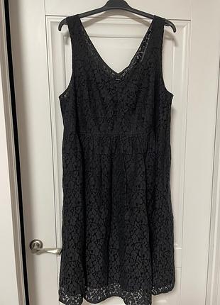 Коктейльна чорна сукня lindex 52 54