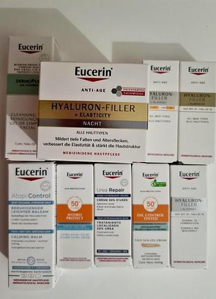 Набор антивозрастной ночной крем против морщин для биоревитализации и повышения упругости кожи eucerin hyaluron filler + elasticity