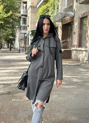 Женский кашемировый кардиган с капюшоном "dila"