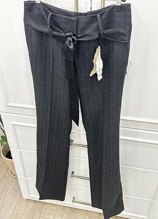 Штани темно-сірі в смужку, розмір s, tally-weijl