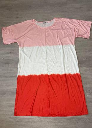 Длинное платье, ночная рубашка батал xl 52-54