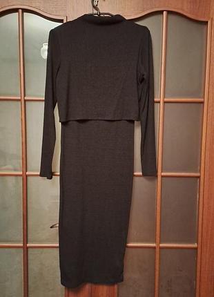 Плаття міді в рубчик