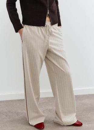Брюки в мелкую полоску от zara