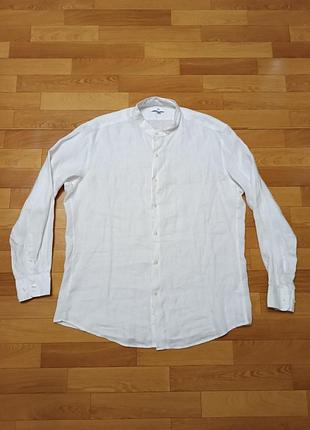 Якісна брендова стильна сорочка з льону