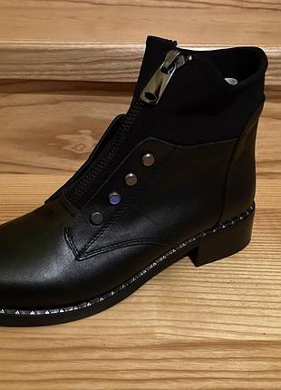 Черевики жіночі, натуральна шкіра, код 672