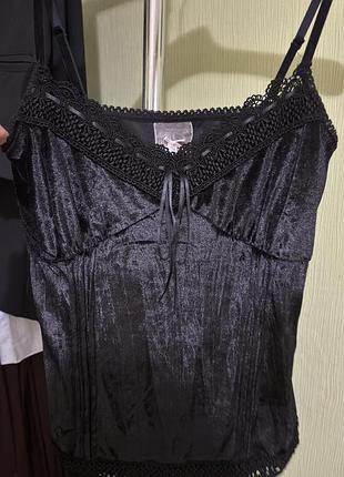 Вечірній топ велюр бархат мереживо