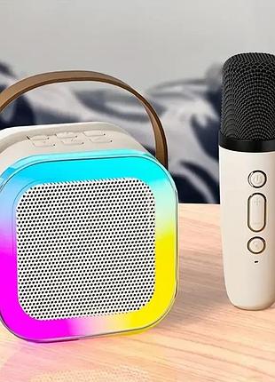 Уценка! мини-детское караоке k12 с 1 беспроводным микрофоном (нет микрофона 2675)