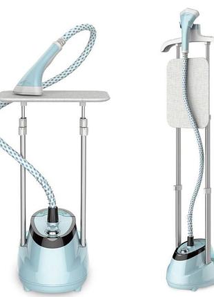 Відпарювач вертикальний для одягу зі стійкою zepline zp-129 3000w блакитний