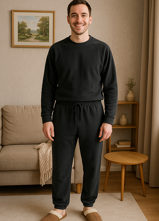 Теплые флисовые брюки для дома р.l