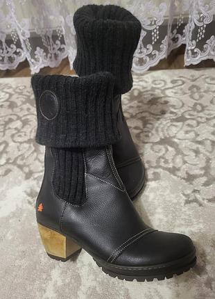 Редкая модель! кожаные ботинки the art company • испания • 38 размер