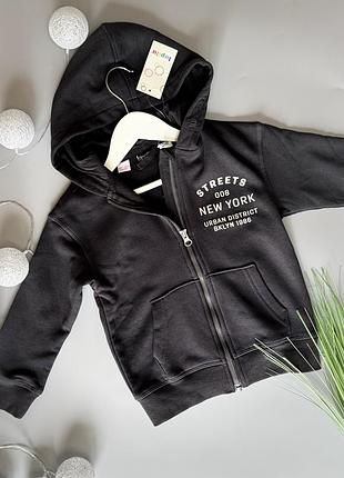 Худи на молнии на байке на мальчика на рост 98\104-122\128 см на 3\4-7\8 лет lupilu