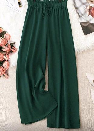 Брюки палаццо, супербатал, розмір 62