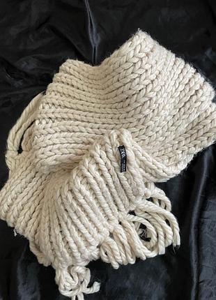 Шарф теплий ,вʼязаний