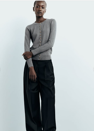Кофта кардіган zara з перлинами