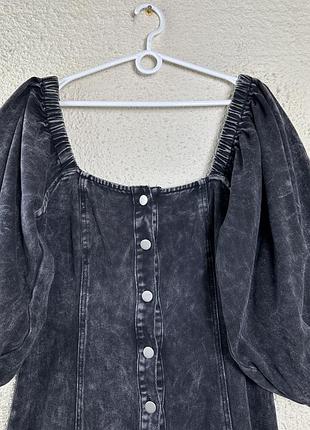 Джинсова сукня міді 6