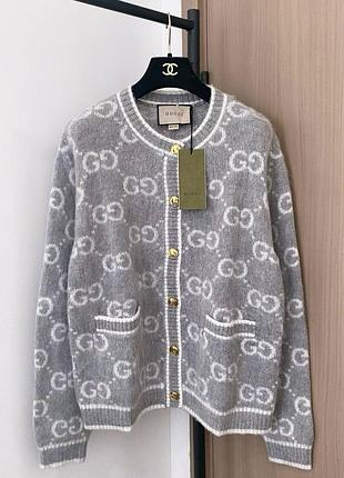 Кардиган серый теплый шерстяной кашемировый мягкий