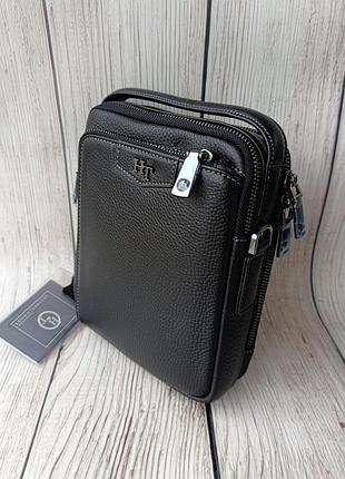 Качественная мужская сумка из натуральной кожи