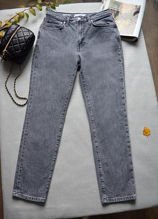 Плотні, зимові мом джинси mangо, висока посадка, трохи стрейчевий джинс розмір xs (по бірці 34) (гарно на бедра 86-93 см) стан ідеальний