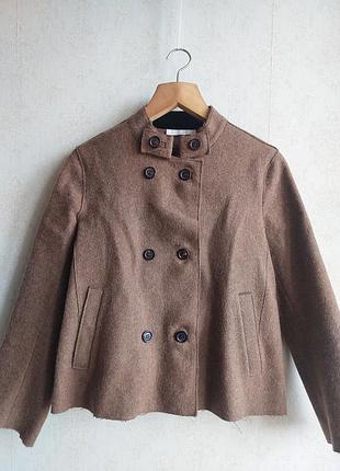 Тренч из шерсти и альпаки nicole farhi