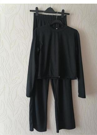 Модный костюм рубчик палаццо 42-44р