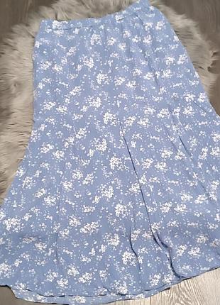 Пышная юбка с цветочным принтом