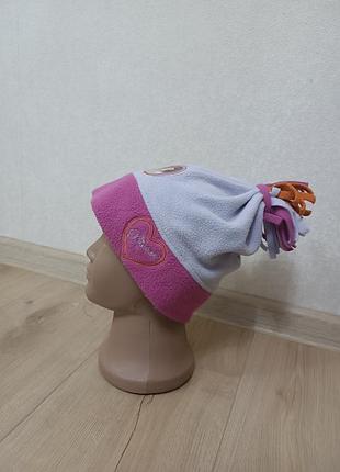 Дитяча флісова шапочка для дівчинки/ шапка disney