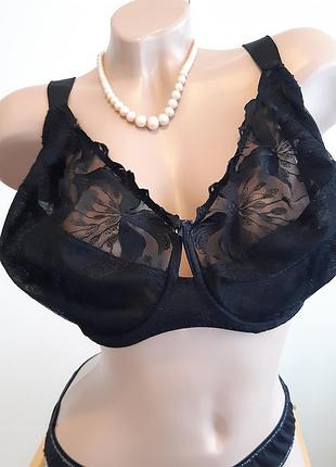 Мереживний бюстгальтер батал з м'якими чашками