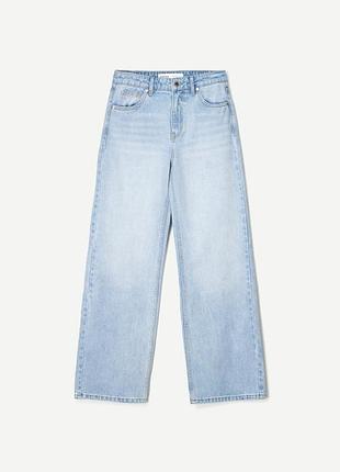 Straight wide джинсы брюки женские оригинал бершка bershka