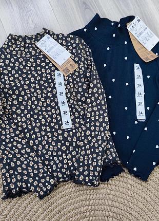 Гольф детский kiabi в рубчик для девочки, размер 98 см, водолазка