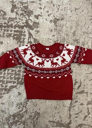 Новорічний светрик для дівчинки